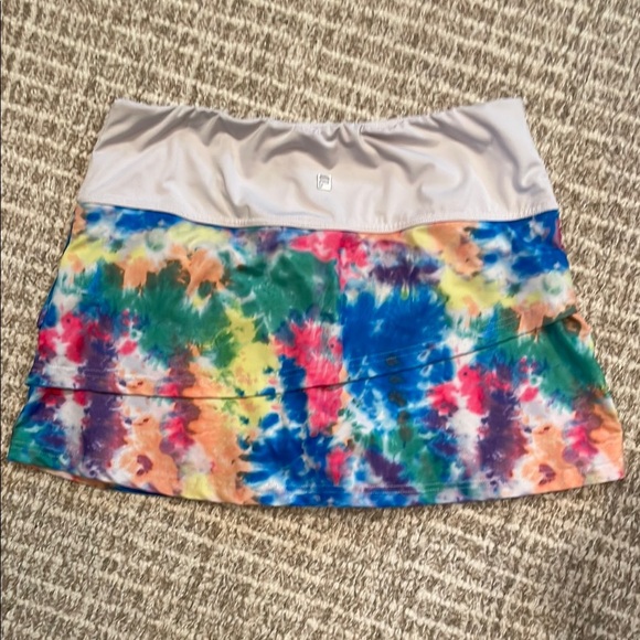 Colorful Tie-Dye Athletic Skort by FILA Sz Med - Picture 3 of 4